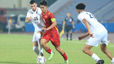 Văn Khang và Thanh Nhàn lập công, U20 Việt Nam thắng giòn giã U20 Palestine 
